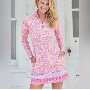 Cabana Life 1/4 zip swim sport dress size small